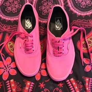 Bright pink Vans
